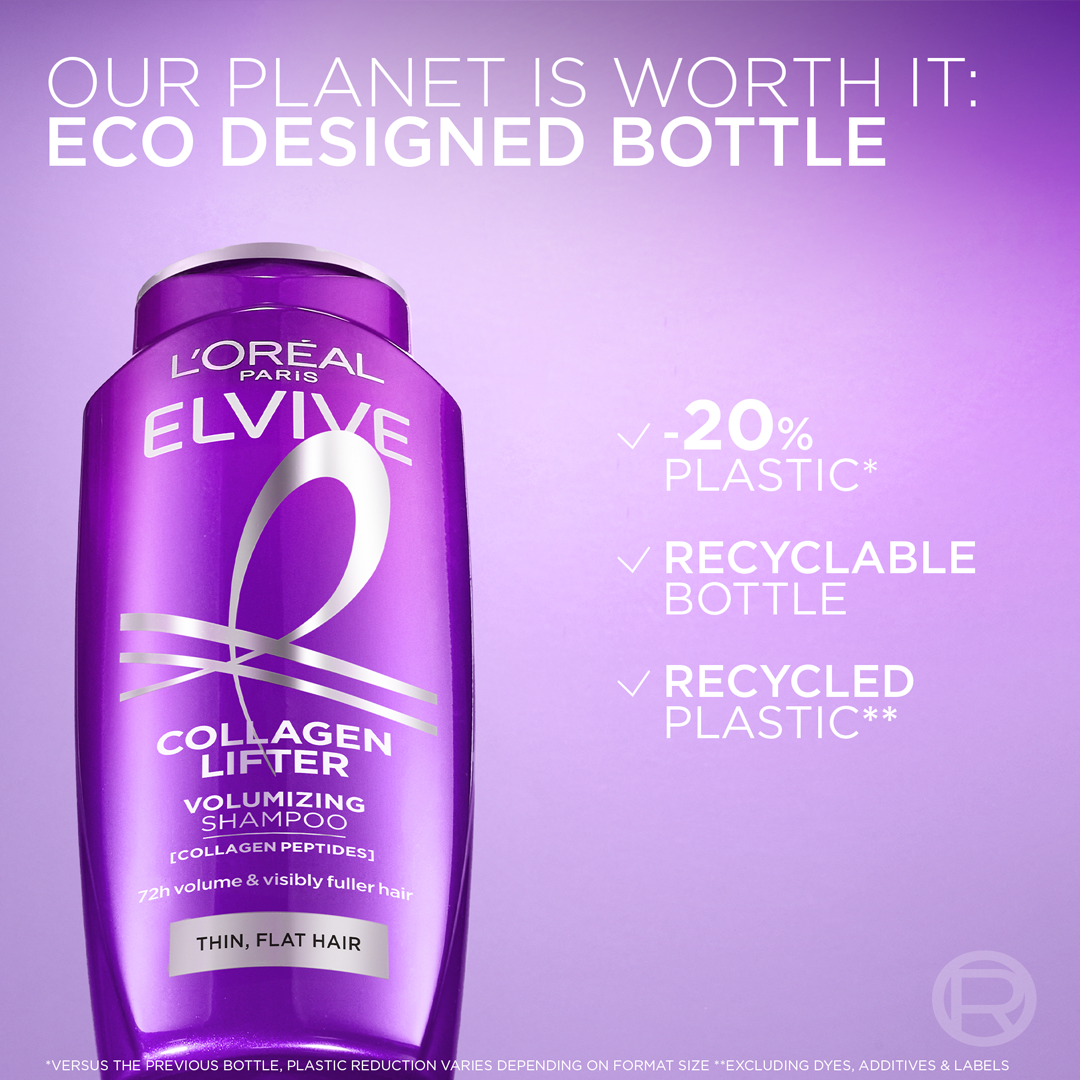 L'Oreal Paris Elvive Collagen Lifter Shampoo for Fuller Looking Hair