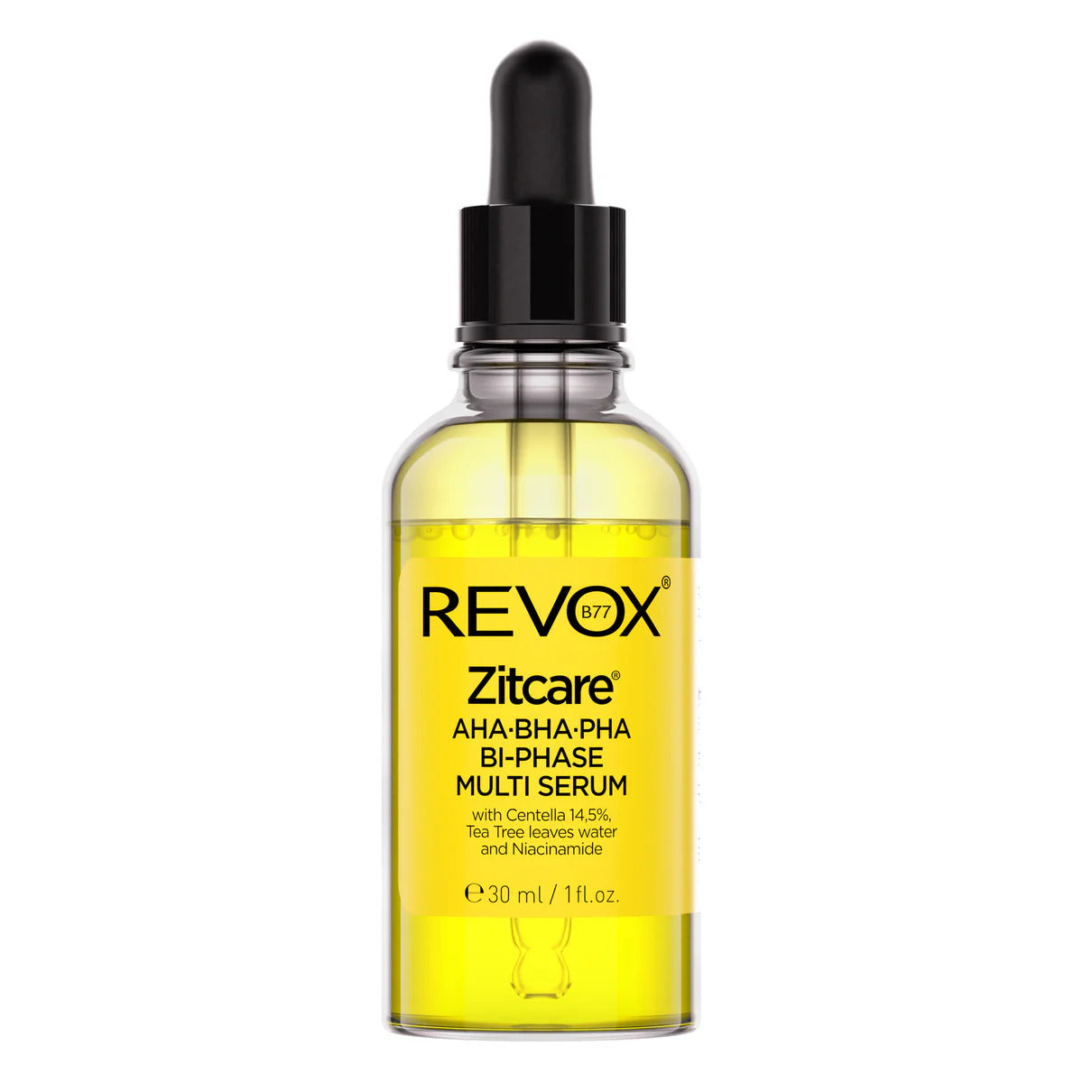 REVOX B77 JUST Zitcare AHA BHA PHA Bi-Phase Multi Serum for Exfoliation and Sebum Control 30 ml-1
