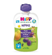 HiPP HiPPiS Plum Blackcurrant Pear 100g – Organic Fruit Puree (6M+)-1