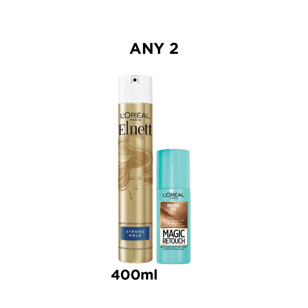 L’Oreal Paris Elnett Hairspray & Magic Retouch | Any 2 -20% Black Friday Deal-1
