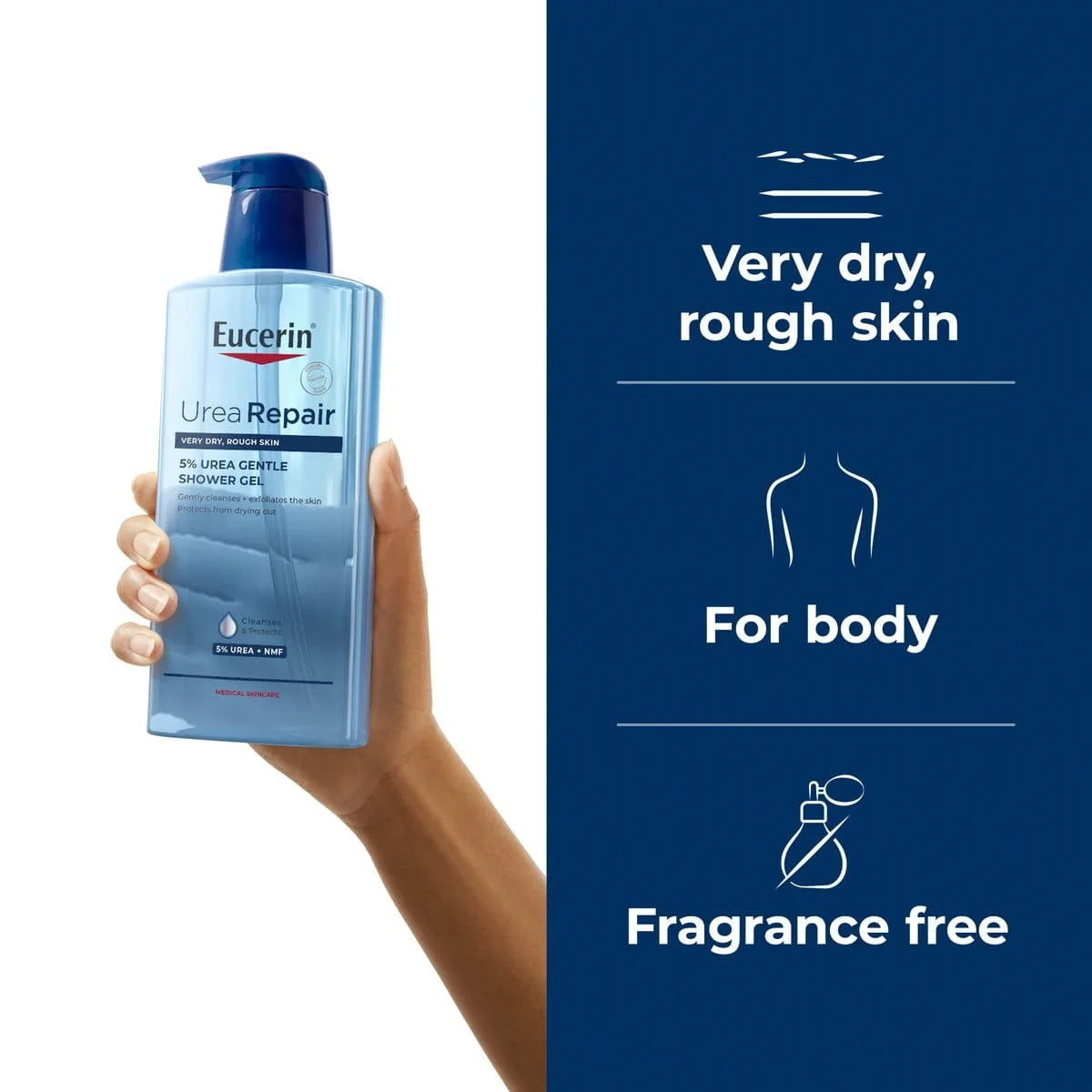Eucerin UreaRepair 5% Urea Gentle Shower Gel 400 ml – Hydrating Cleanser for Dry Skin-3