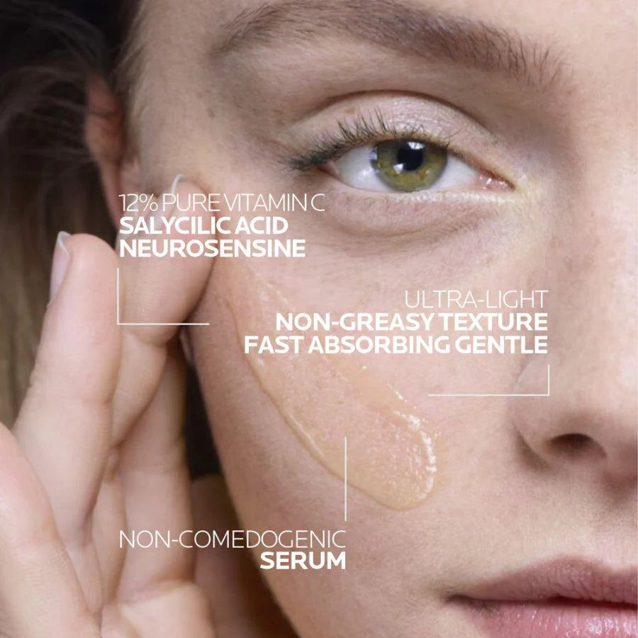La Roche-Posay Pure Vitamin C 12 Anti-Wrinkle Serum 30ml | Brightening and Anti-Aging Vitamin C Serum-3