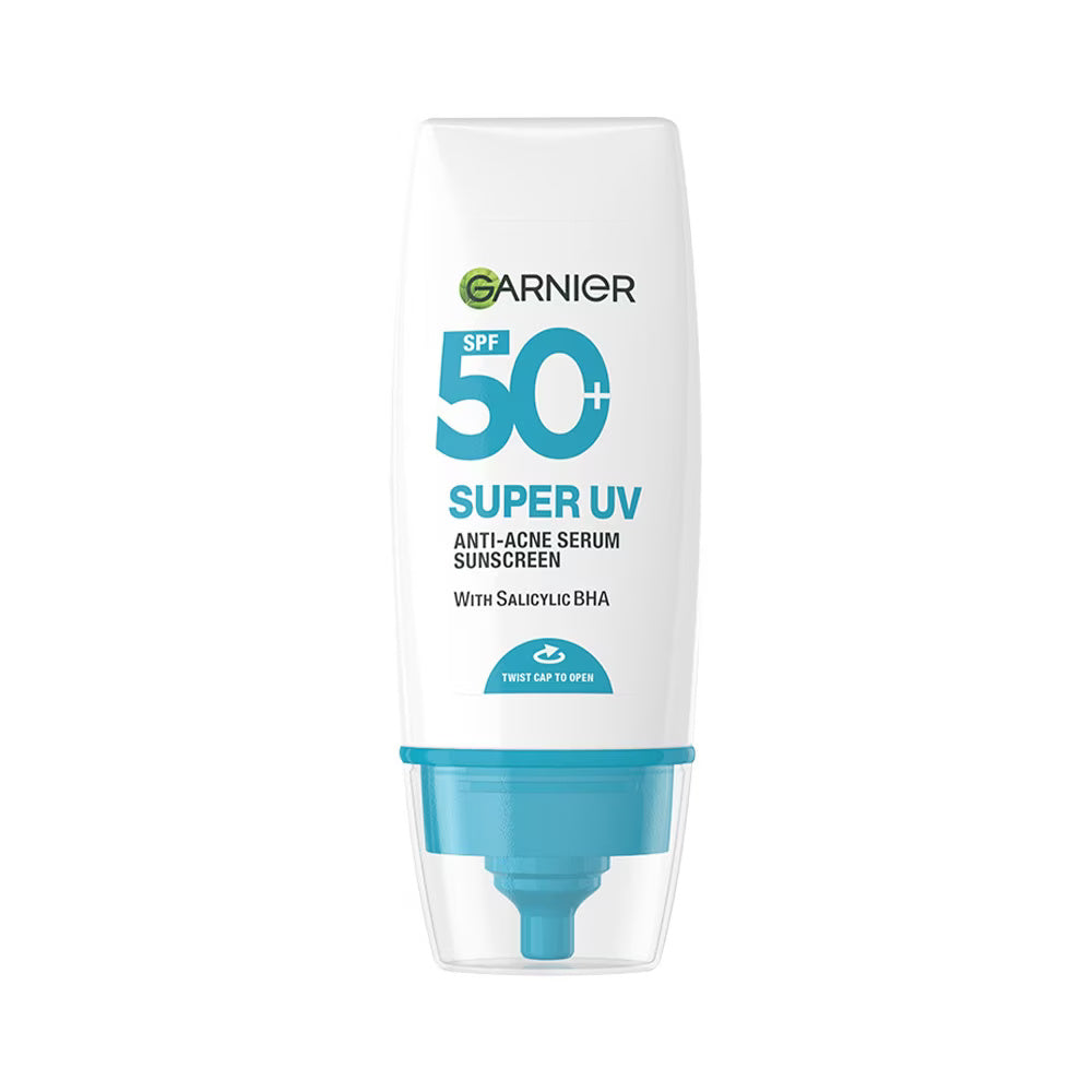 Garnier Super UV Anti-Acne Serum Sunscreen SPF50+ 30ml – Lightweight Daily Protection-1