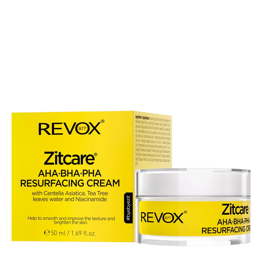 REVOX B77 JUST Zitcare AHA BHA PHA Resurfacing Cream for Smoother and Brighter Skin 50 ml-1