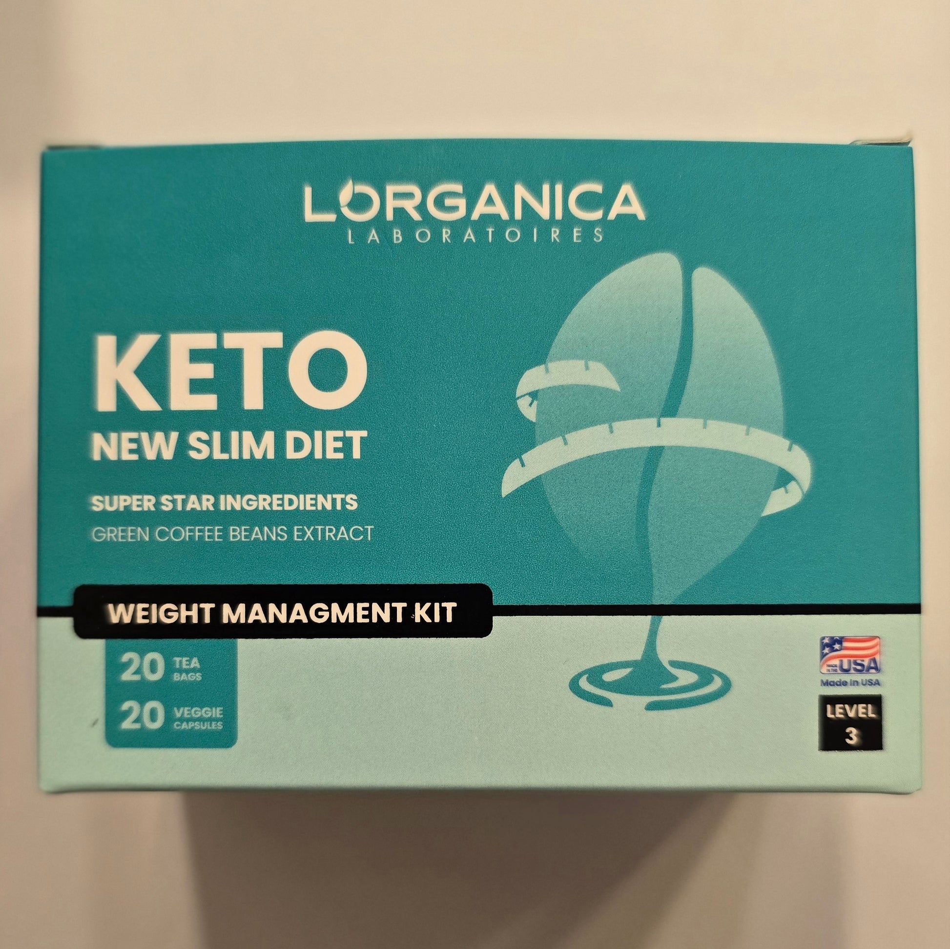 Lorganica Keto New Slim Diet Level 3 – Advanced Weight Management Kit with Green Coffee Bean Extract-1