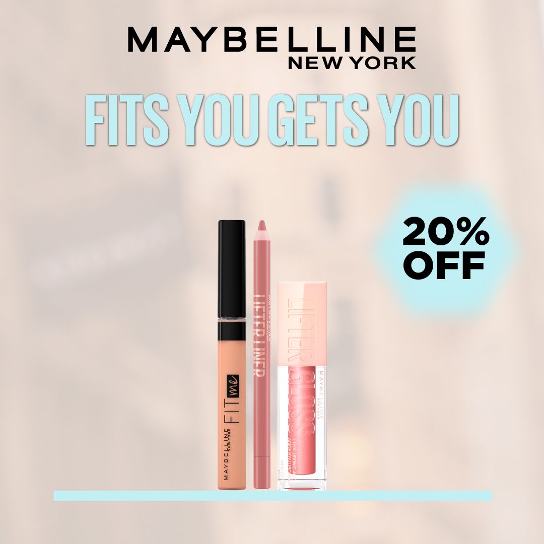Maybelline Fit Me Concealer + Maybelline New York Lifter Liner Nude + Maybelline New York Lifter Gloss – Get 20% Off-1