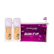 Maybelline Super Stay 30H Foundation Holiday Glow Bundle with Free Glow It Up Pouch 20% Off-1