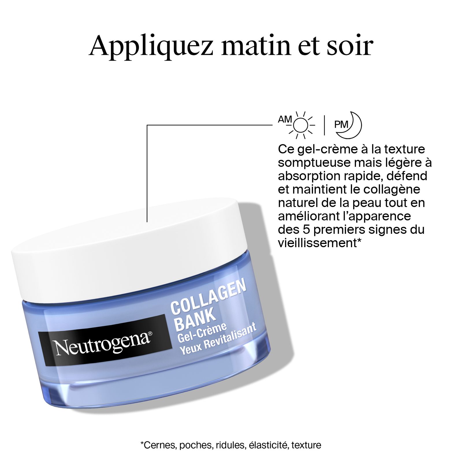 Neutrogena Collagen Bank Revitalizing Eye Gel Cream Micro Peptides Anti Wrinkle Eye Cream 15g-2