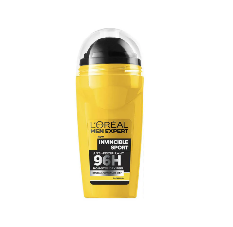 L'Oreal Men Expert Invincible Sport Deodorant Roll-On 50ml – 96H Anti-Odor & Sweat Protection-1