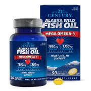 Alaska Wild Fish Oil Mega Omega-3 90  Softgels-1