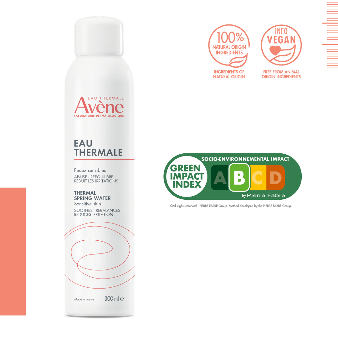 Avene High Protection Compact Tinted Sand SPF50 10g + Avene Cleansing Foam 150ml + Avene Thermal Spring Water Spray 300ml +Get Free Sea Safe & Sun Tote Bag – Complete Sun & Skincare Set