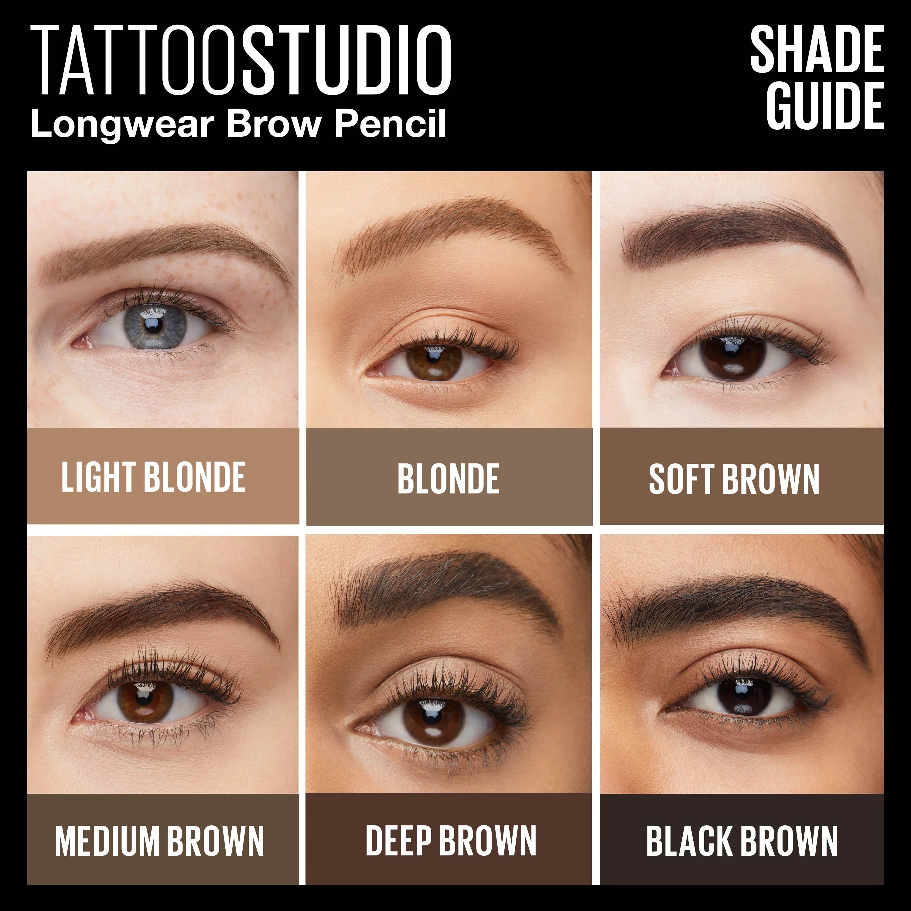Maybelline Tattoo Studio 36H Brow Pencil – Long-Lasting Waterproof Definition-5