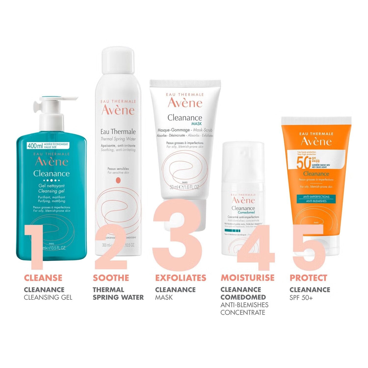 Avene Cleanance Mask Scrub 50ML - Dual-Action Mask and Scrub for Oily, Acne-Prone Skin-5