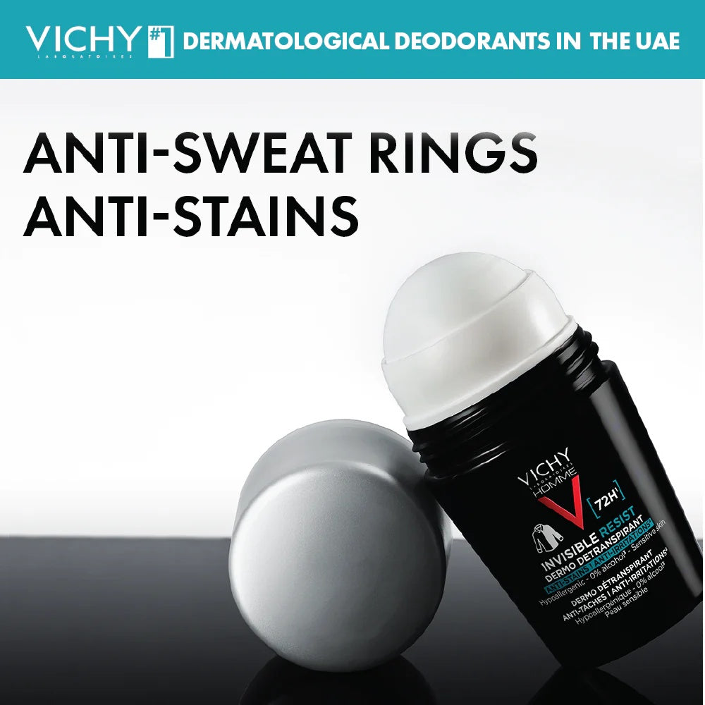 Vichy 72H Invisible Resist Dermo Deodorant for Men - 50ml-2