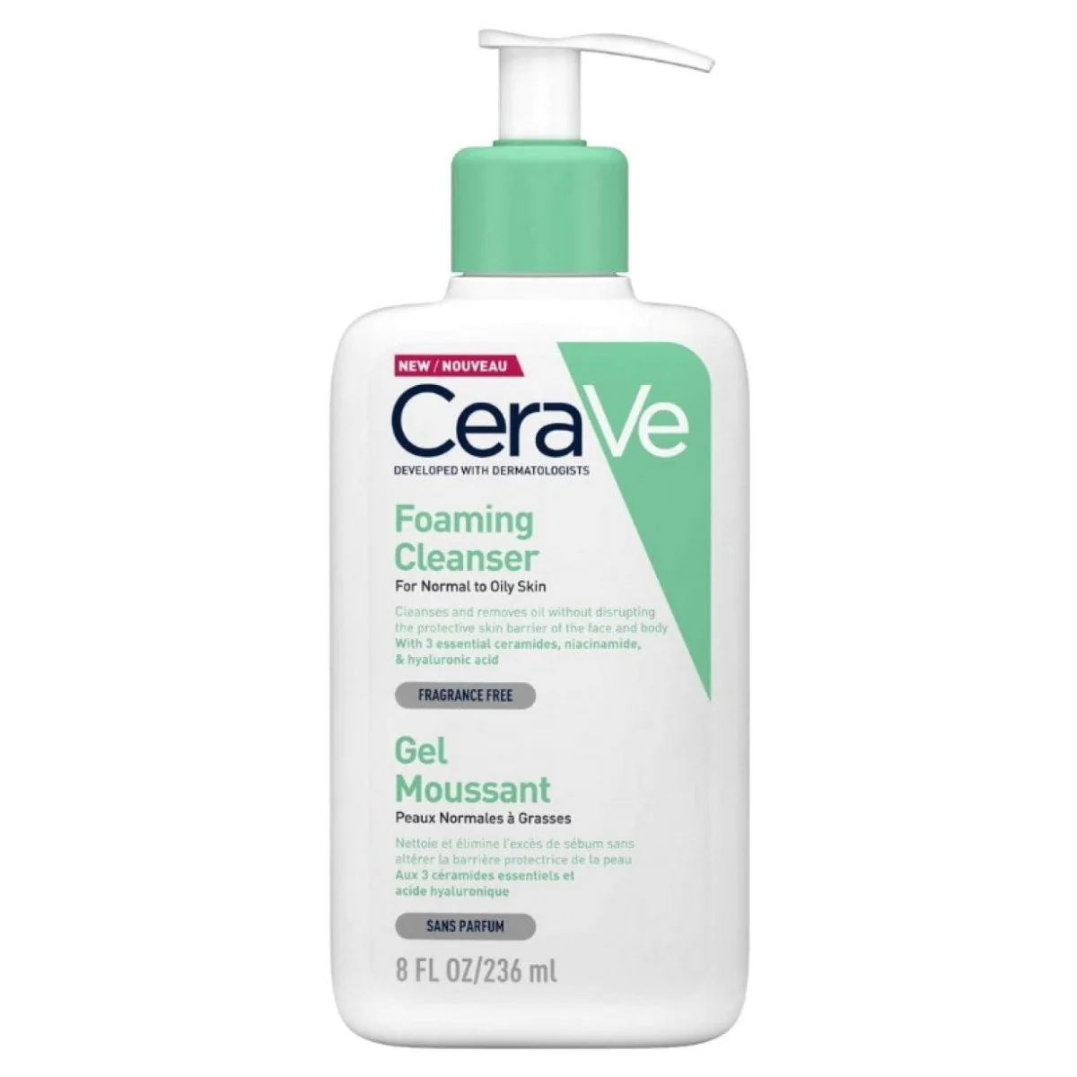 CeraVe Foaming Cleanser Gel Moussant Normal Oily Skin-2