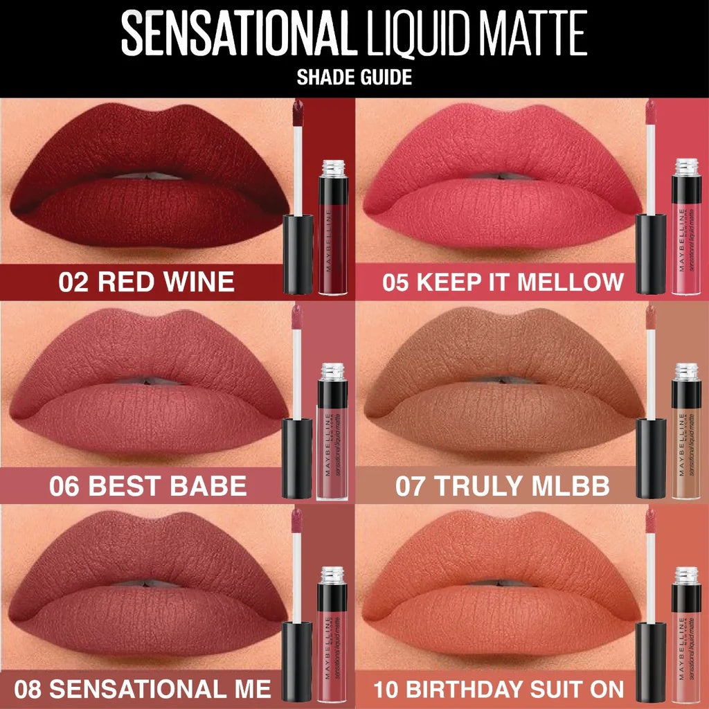 Maybelline Sensational Liquid Matte – Lightweight, Long-Lasting Liquid Lipstick-3