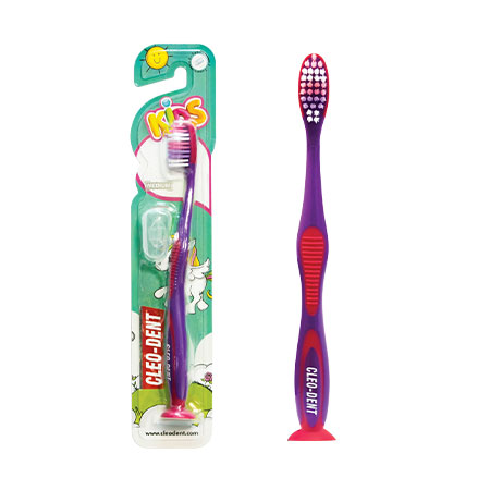 Cleo-Dent Kids Medium Toothbrush – Fun Shapes for Effective Daily Brushing-3