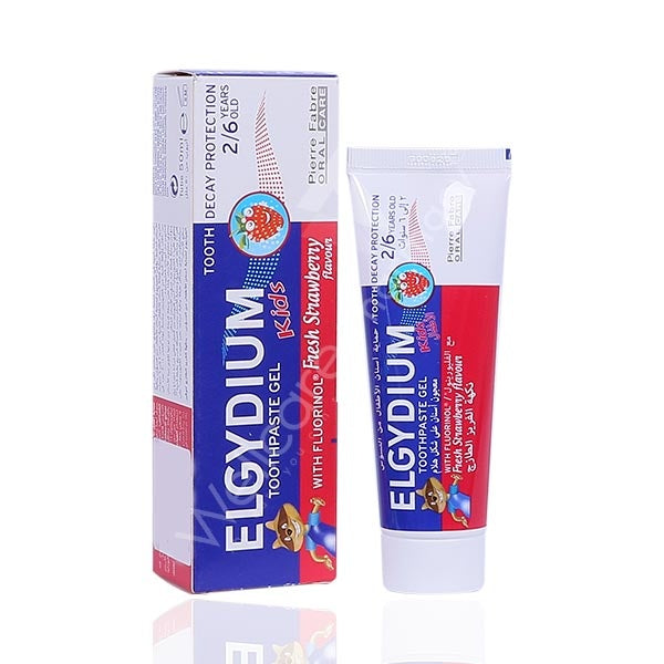 Elgydium Kids Fresh Strawberry Toothpaste Ages 2 to 6 – Gentle Care for Little Teeth (50ml)-2