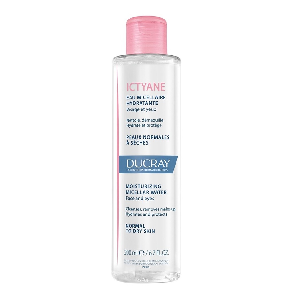 Ducray Ictyane Moisturising Micellar Water | Gentle Makeup Remover for Dry and Sensitive Skin | Hydrates, Cleanses, and Refreshes-1