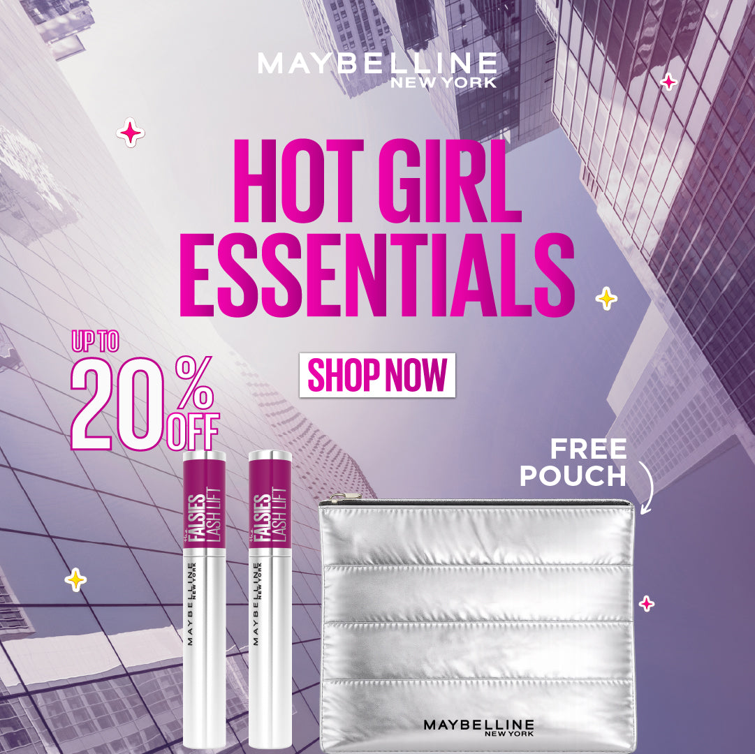 Maybelline Falsies Lash Lift Buy 2 Get 20% Off and Free Silver Pouch