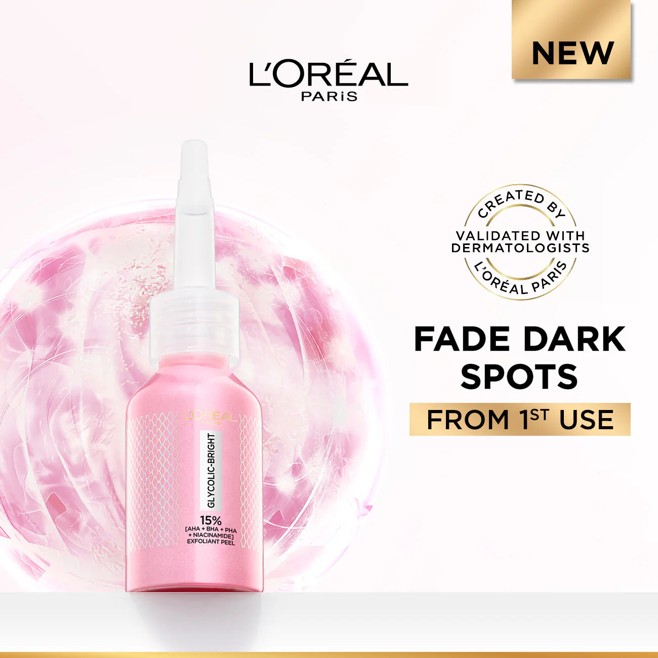 L'Oreal Paris Glycolic Bright Anti-Dark Spot Exfoliant Peel 25ml