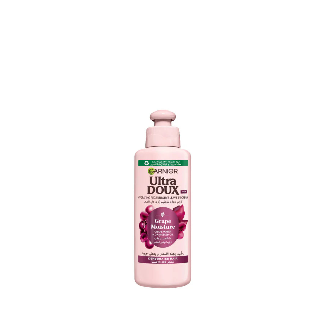 Garnier Ultra Doux Grape Moisture Leave In 200ml Hydrating Shine Boost