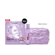 L’Oreal Paris Revitalift Glass Skin Liquid Cream + L’Oreal Paris Revitalift Glass Skin Hydrogel Glow Mask + FREE L’Oreal Paris Pouch (Copy)