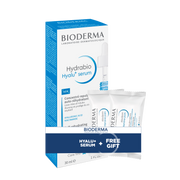 Bioderma Hydrabio Hyalu+ Serum 30ml + Free Atoderm Intensive Pain Ultra-Soothing Cleansing Bar – Gift Set