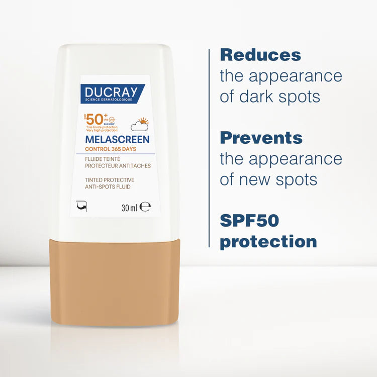 Ducray Melascreen Control 365 Days Tinted Protective Anti Spots Fluid SPF 50+ 30ml