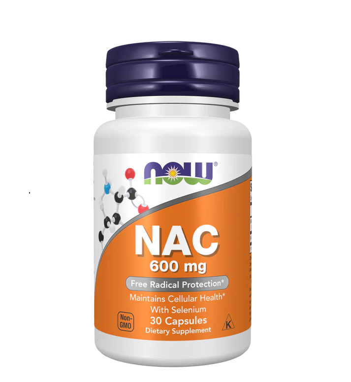 NOW NAC 600mg 30 Veg Capsules