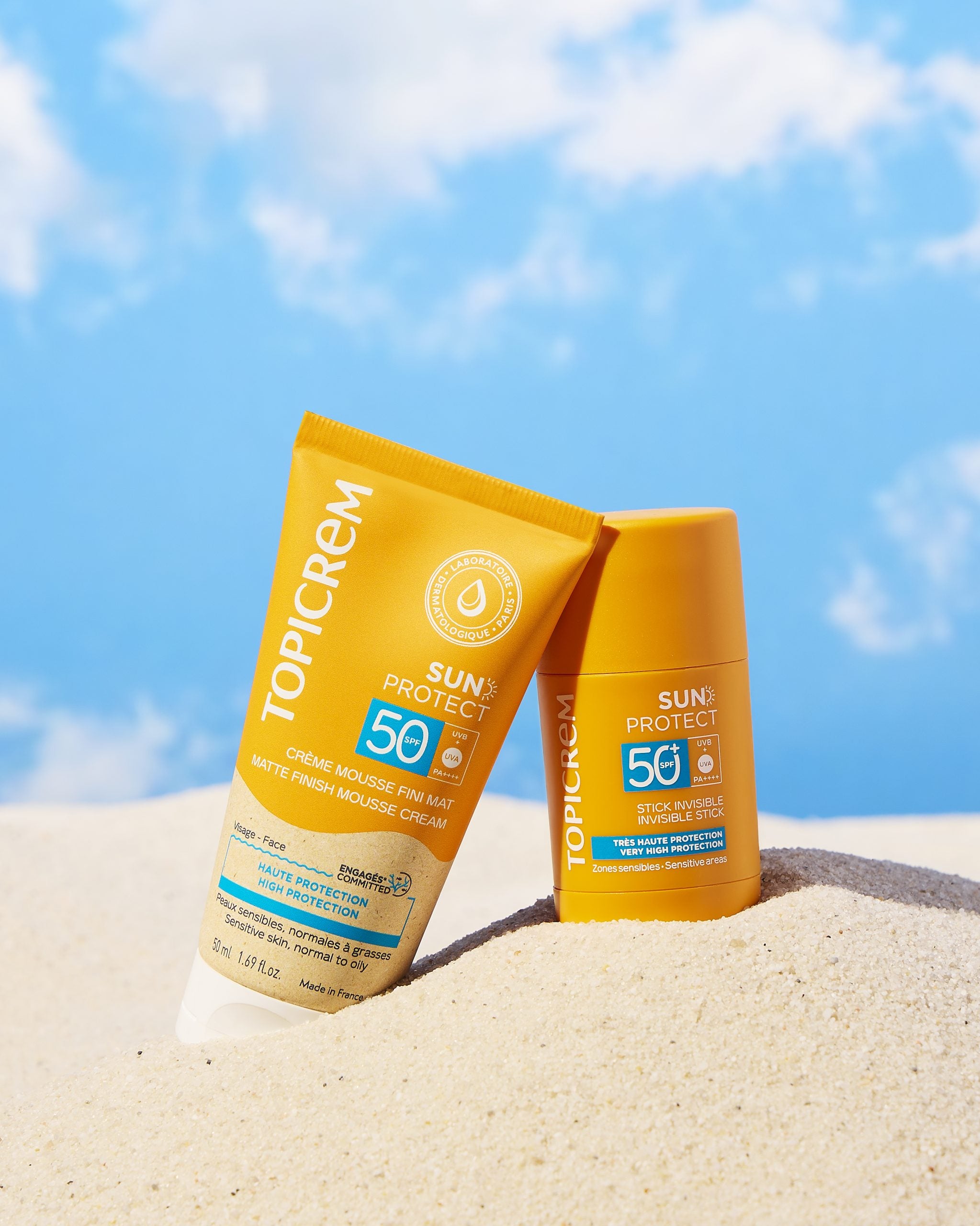 Topicrem Sun Protect Matte Finish Mousse Cream SPF50+ 50ml