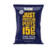 RawBites Peanut Butter Protein Puffs 50g – Healthy Plant Based Protein Snack