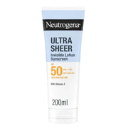 Neutrogena Ultra Sheer Invisible Lotion Sunscreen SPF50 200ml