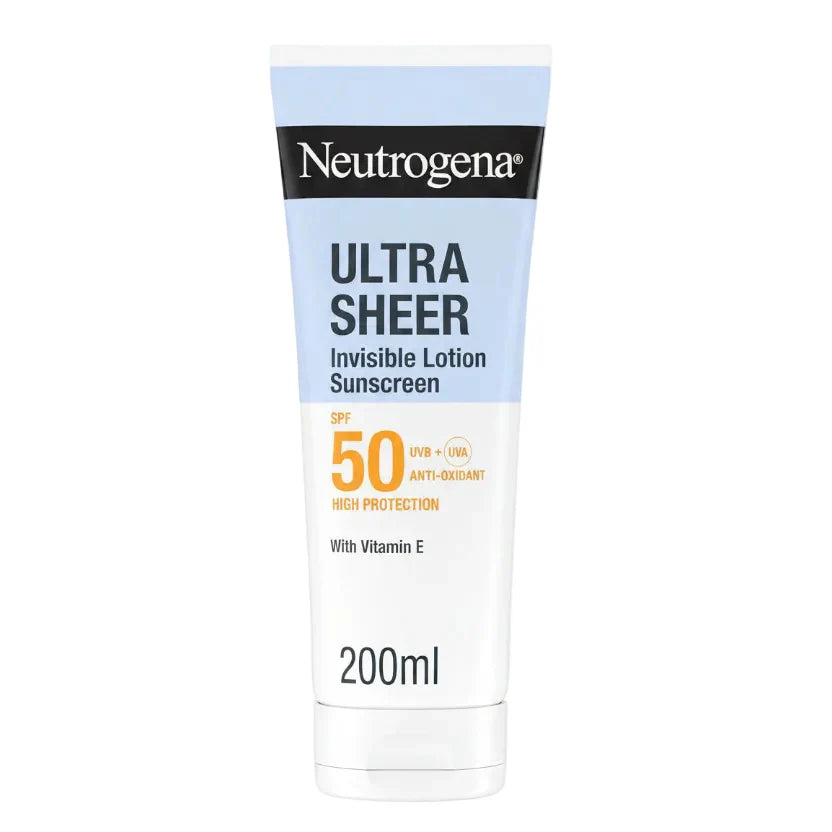 Neutrogena Ultra Sheer Invisible Lotion Sunscreen SPF50 200ml