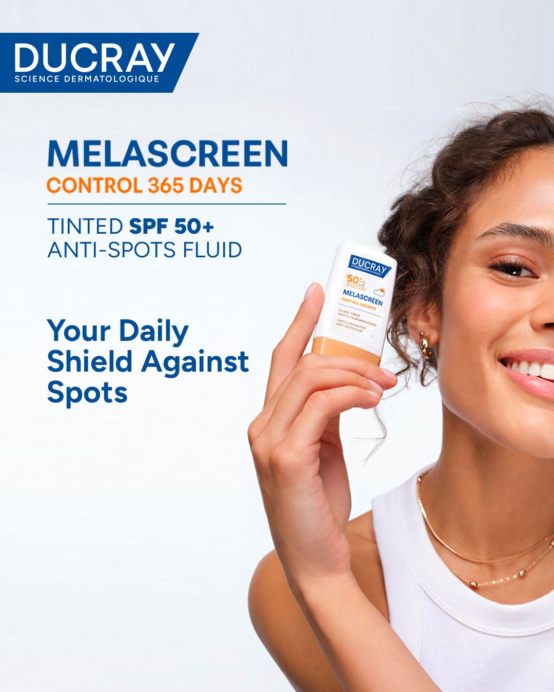 Ducray Melascreen Control 365 Days Tinted Protective Anti Spots Fluid SPF 50+ 30ml