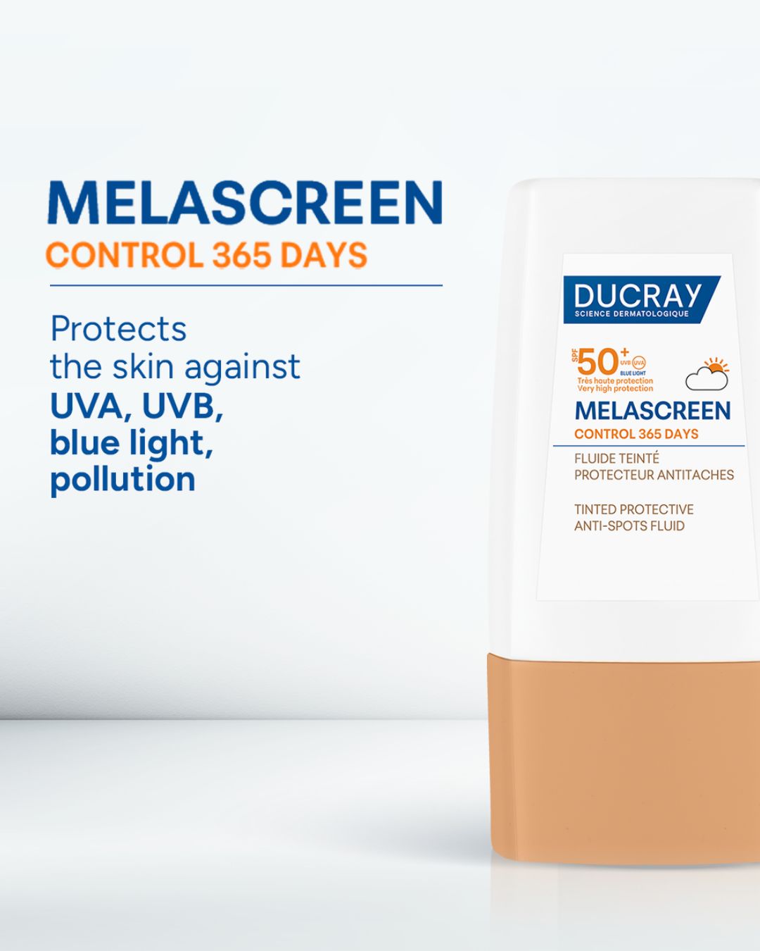Ducray Melascreen Control 365 Days Tinted Protective Anti Spots Fluid SPF 50+ 30ml