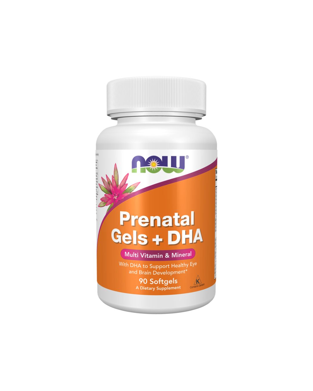NOW Prenatal Multivitamin & Mineral with DHA 90 Softgels