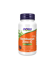 NOW Sambucus Zinc-C Immune Support Lozenges 60 Lozenges