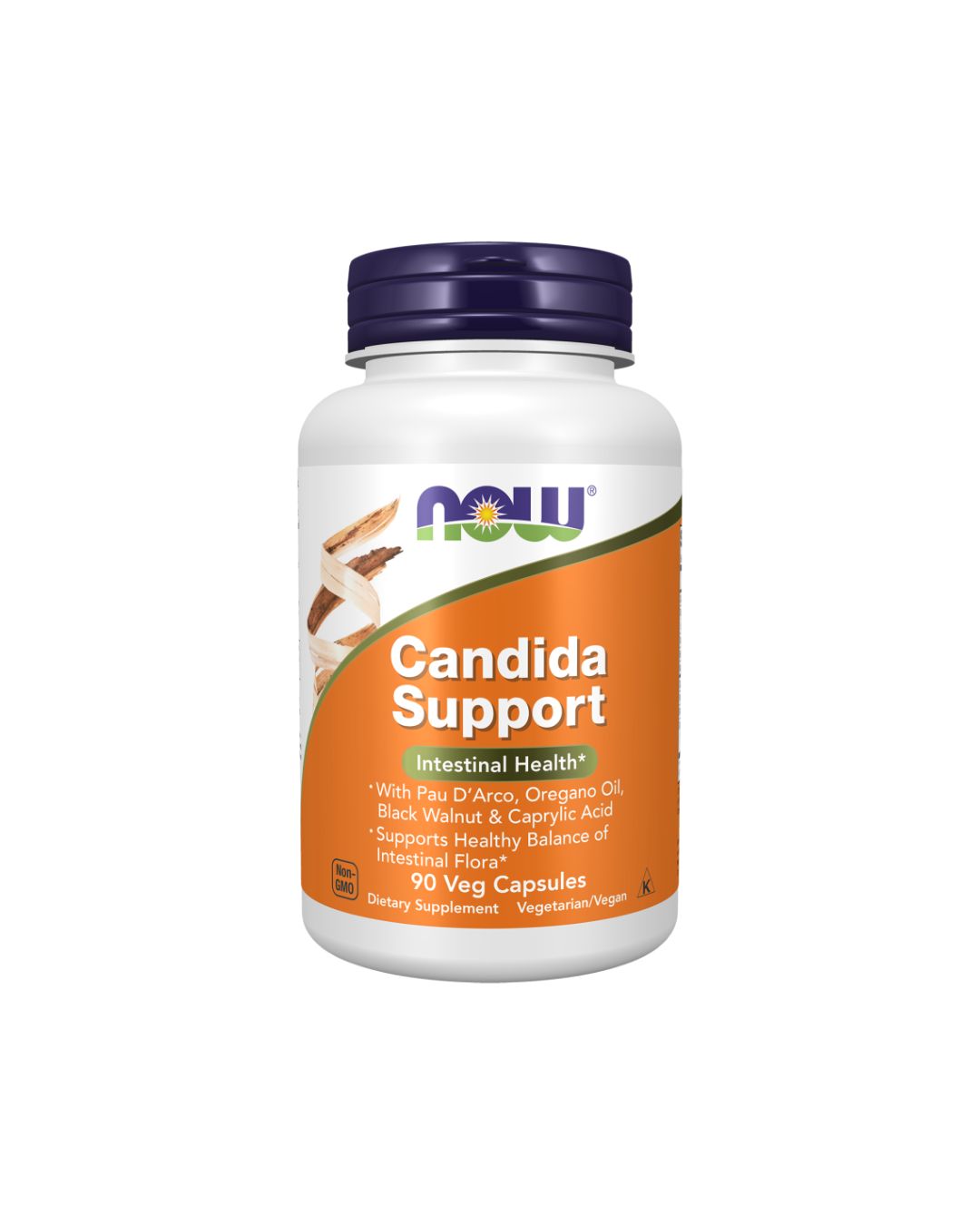 NOW Candida Support Intestinal Health Formula 90 Veg Capsules