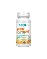 NOW Kids BerryDophilus Chewables 2 Billion CFU 60 Chewables