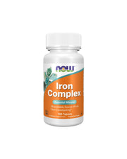NOW Iron Complex Essential Mineral 100 Tablets