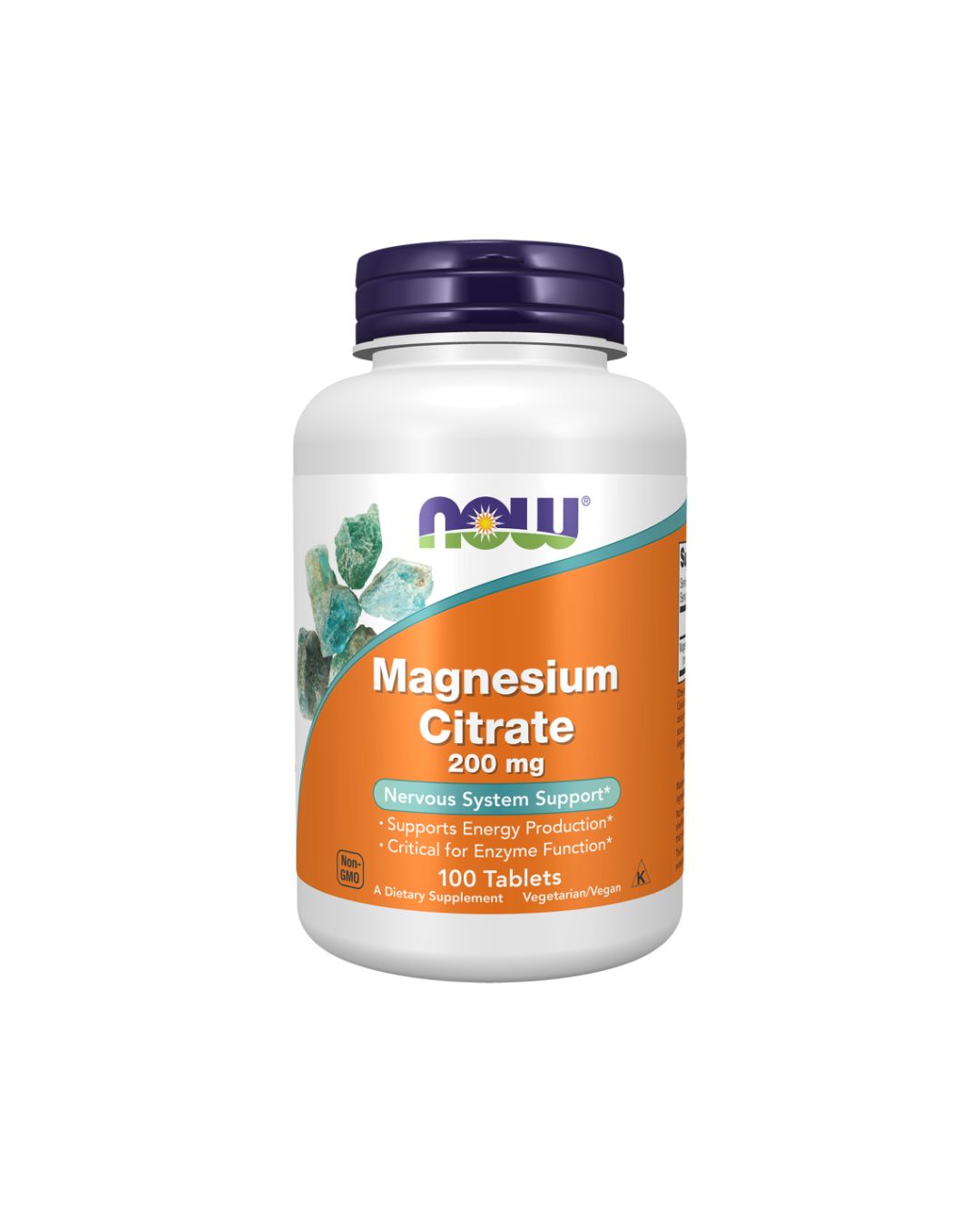NOW Magnesium Citrate 200 mg 100 Tablets