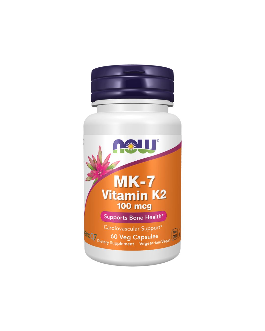 NOW MK-7 Vitamin K2 100 mcg 60 Veg Capsules