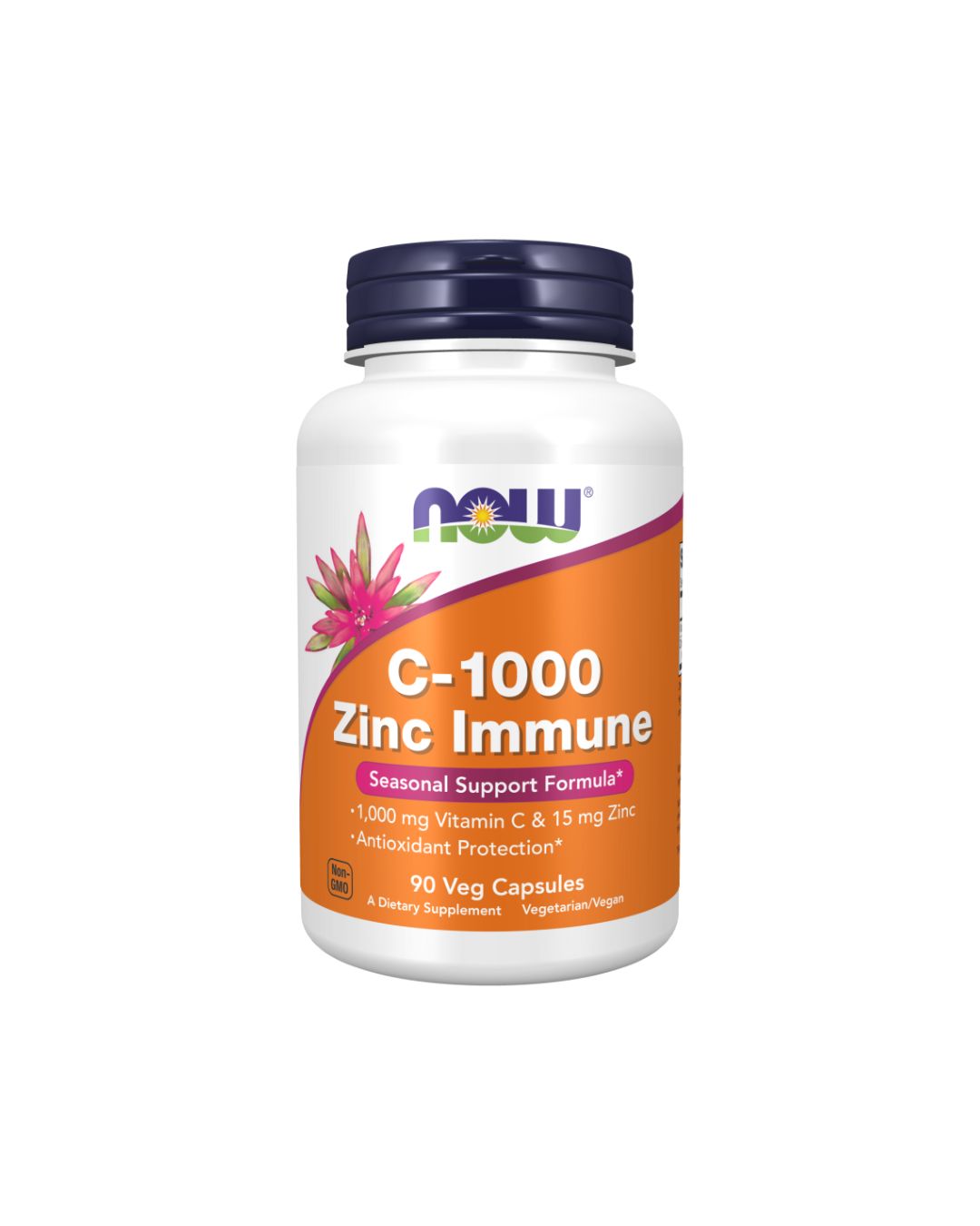 NOW C-1000 Zinc Immune 90 Veg Capsules