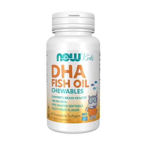 NOW Kids DHA Fish Oil Chewables 60 Chewable Softgels