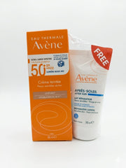 Avene High Protection Tinted Cream Sable SPF50 50ml + Avene After-Sun Restorative Lotion 50ml Free – Summer Protection Set