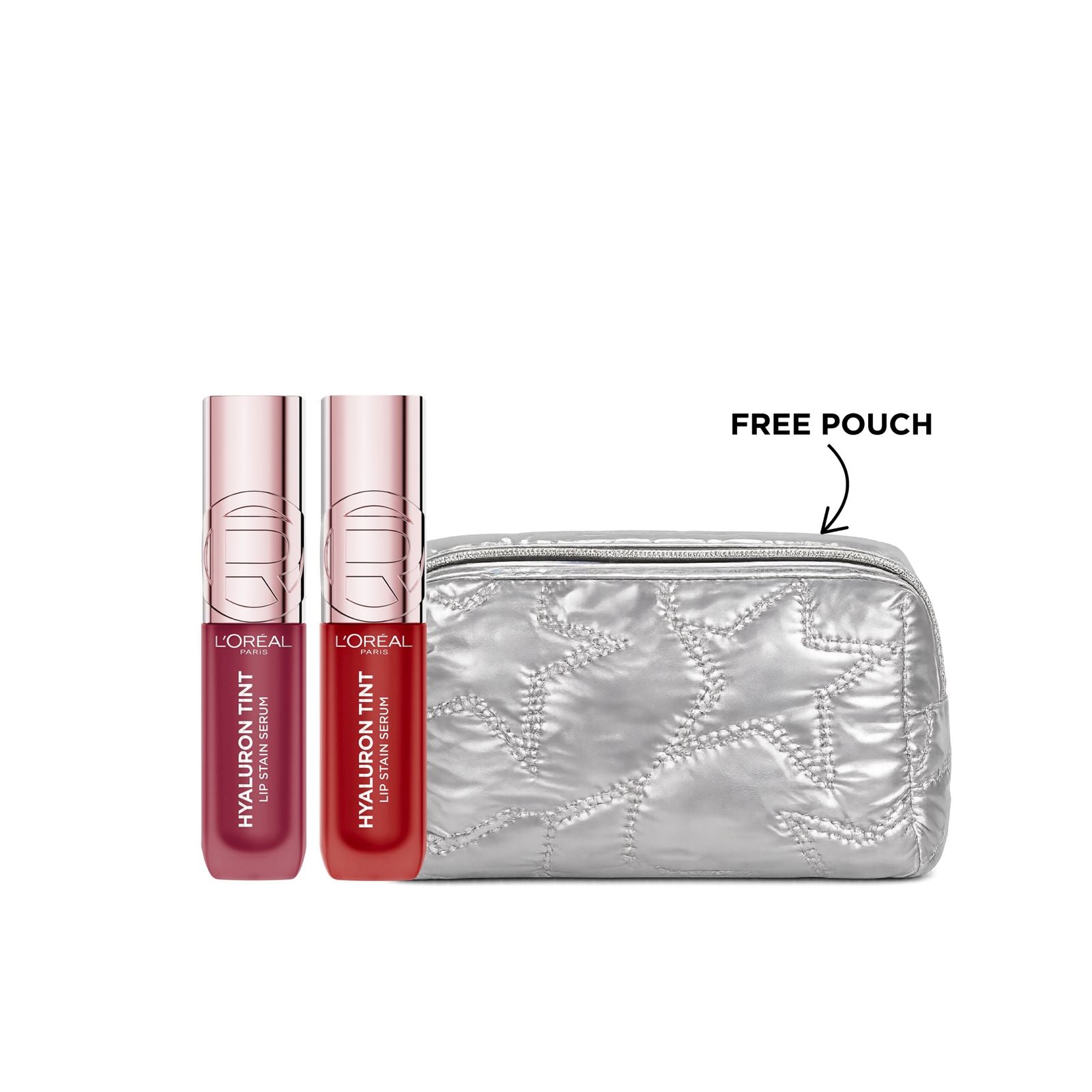 L’Oreal Paris Hyaluron Tint Lip Stain Serum + L’Oreal Paris Hyaluron Tint Lip Stain Serum +Get Free Travel Pouch Free