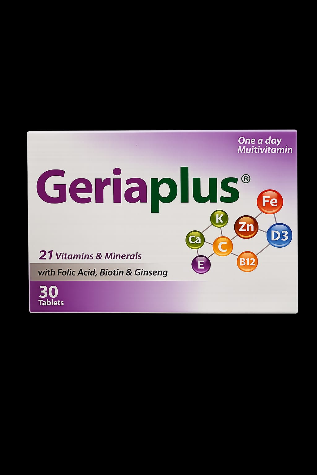 Geriaplus 21 Vitamins and Minerals 30 Tablets | Daily Multivitamin Supplement