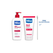 Mixa Cica Repair+ Balm 50ml and Urea Cica Repair+ Body Lotion 400ml Set with FREE Silver Spoon