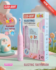 Cleo-Dent Kids Electric Toothbrush with 3 Modes Smart Timer and 3 Brush Heads